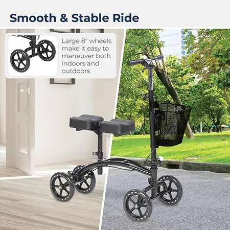 Standard knee walker, detail